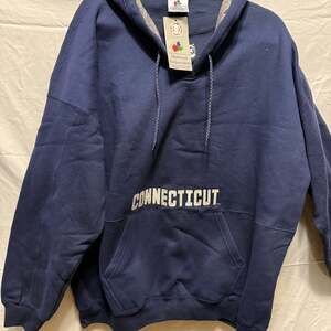 Midwest Embroidery Connecticut Huskies Navy Pullover Hoodie XXL NWT